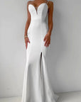 Elegant White Mermaid Dress for Women