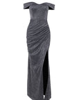 Elegant Off-Shoulder Shiny Dress