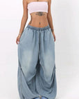 Trendy Street Style Loose Wide Leg Jeans