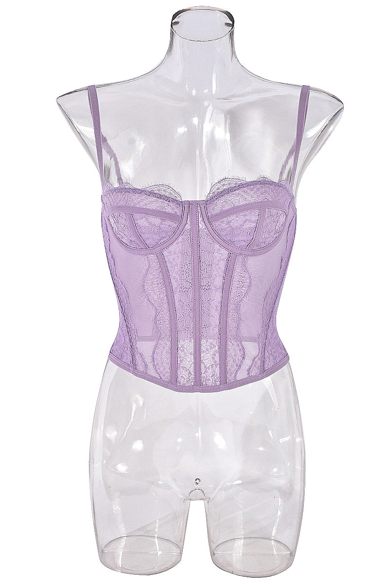 Nazada Sexy Lace Bodice Backless Camisole
