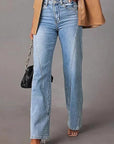 Fashionable Loose Fit Women's Wide Leg Jeans