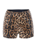 Leopard Print Shorts