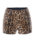 Leopard Print Sequin Women's Casual Shorts