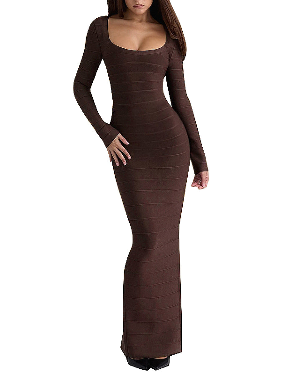 Spring Sexy Off-Shoulder Long Sleeve Dress