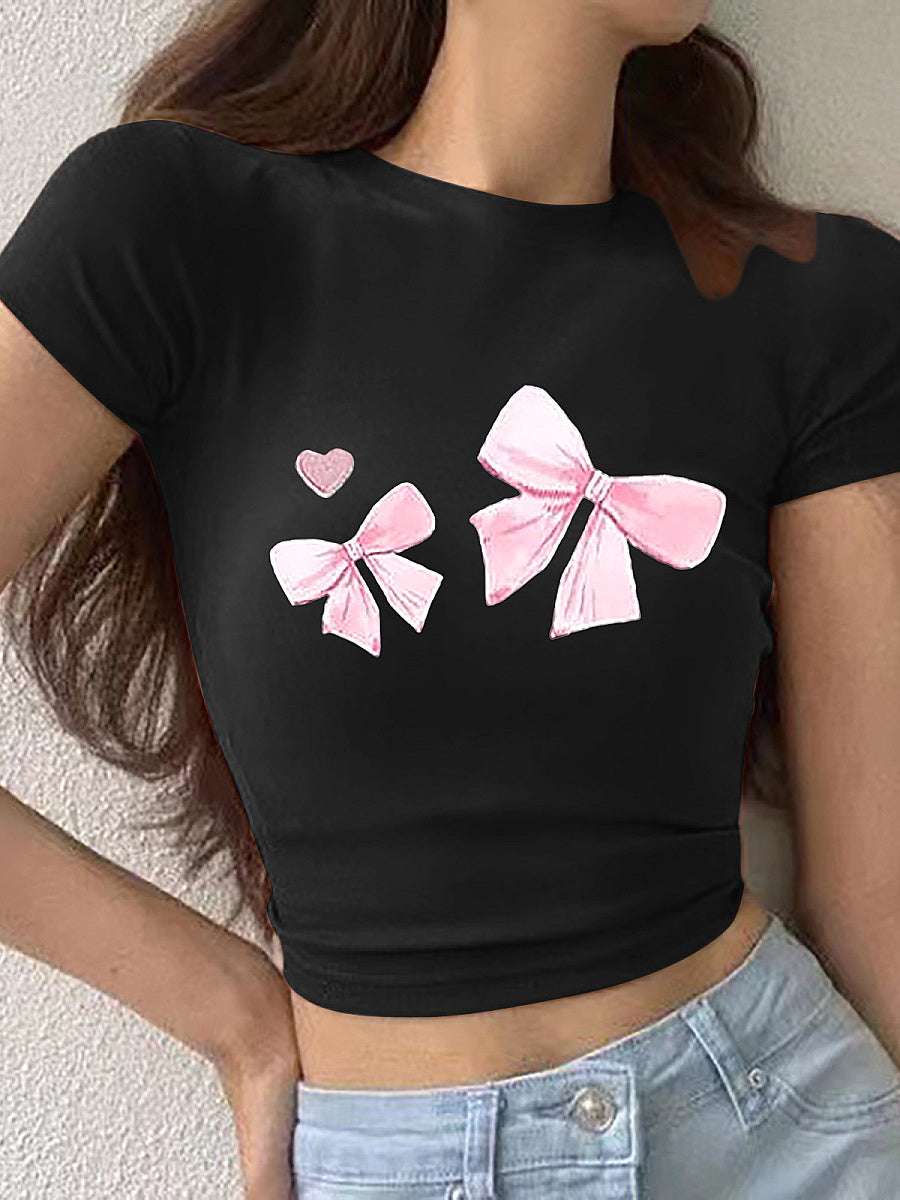 Summer T-Shirt with High Waist Pants