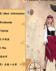 Adult Pirate Costume for Halloween Party