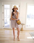 Spring Summer Women's French Vintage Floral Dress