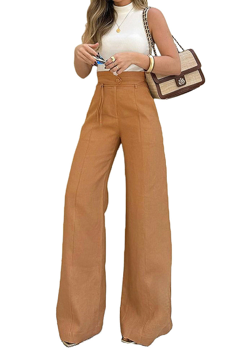High Waist Wide Leg Trousers for Women