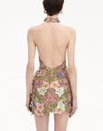 Elegant Sleeveless Embroidered Mini Dress for Parties