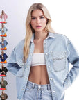 Trendy Women's Loose Denim Jacket