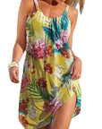 Trendy Floral Sleeveless Dress for Casual Wear