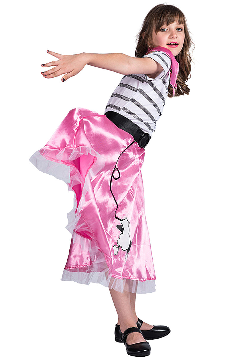 Pink Girl Poodle Costume for Kids