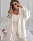 Elegant White Faux Fur Coat for Women