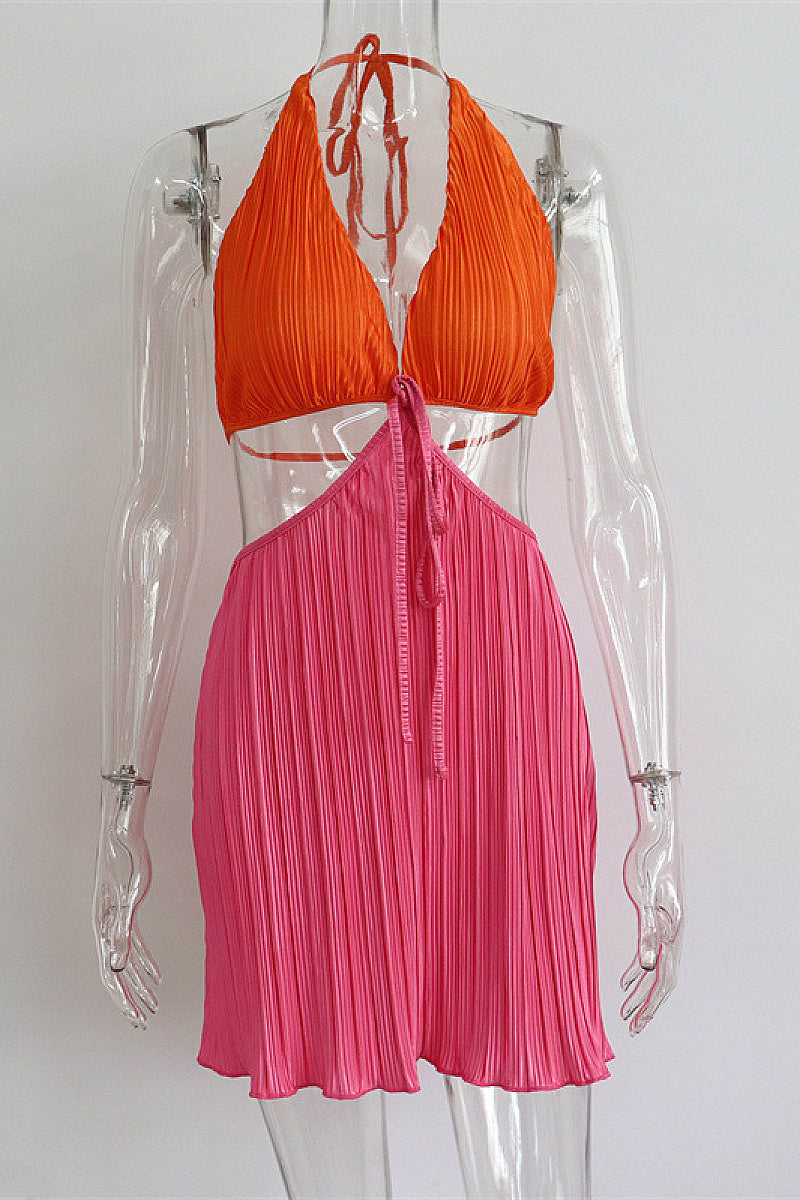 Summer Sexy V-Neck Backless Dress for Women