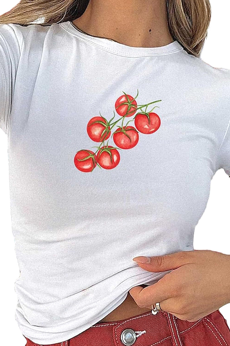 Trendy Summer T-Shirt with High Waist Pants