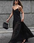 Sexy Black A-Line Dress for Women