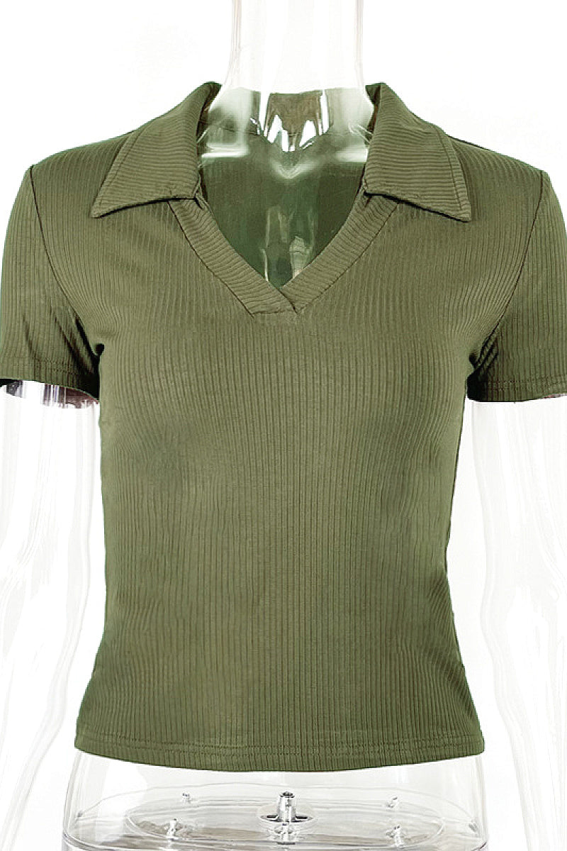 Summer Women's Slim Fit Polo T-Shirt