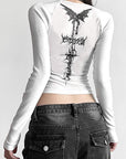 Trendy Street Style Long Sleeve Crop Top