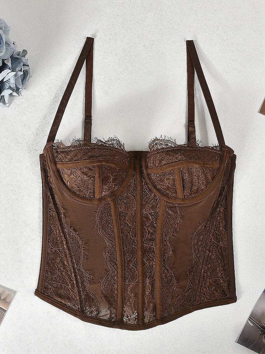 Nazada Sexy Lace Bodice Backless Camisole