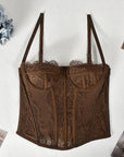 Nazada Sexy Lace Bodice Backless Camisole