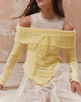 New Autumn Winter Off-Shoulder Knit Sweater