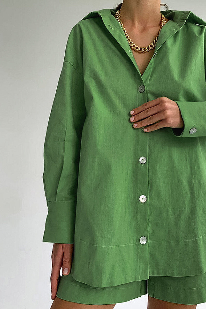 Casual Cotton Two-Piece Set for Women