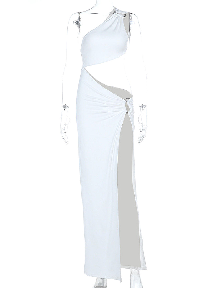 Summer Sexy Beach Dress with Asymmetrical Design