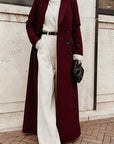 2026 Autumn Winter Women's Long Solid Color Coat