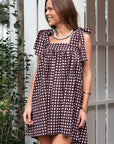 Spring Summer Women's French Vintage Floral Dress