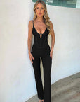 Lace-Up Sexy Jumpsuit for Women