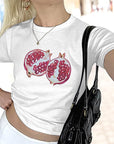 Summer Y2K Short T-Shirt with High Waist Pants