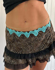 2026 Spring Y2K Women's Sexy Drawstring Mini Skirt