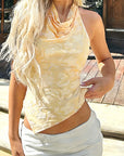 Fashionable Sexy Backless Knitted Top