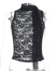 Lace Tie-Front Top for Trendy Women