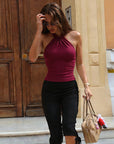 Summer Sexy Halter Neck Crop Top