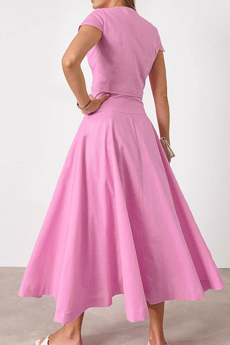 Elegant A-Line Dress Set for Women