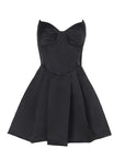 Sexy Strapless Ruffle Skirt Dress