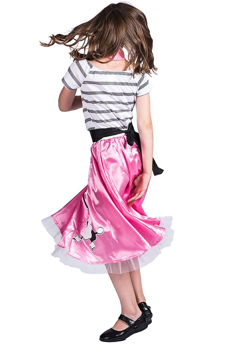 Pink Girl Poodle Costume for Kids