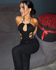 Trendy Women's Hollow Out Jumpsuit