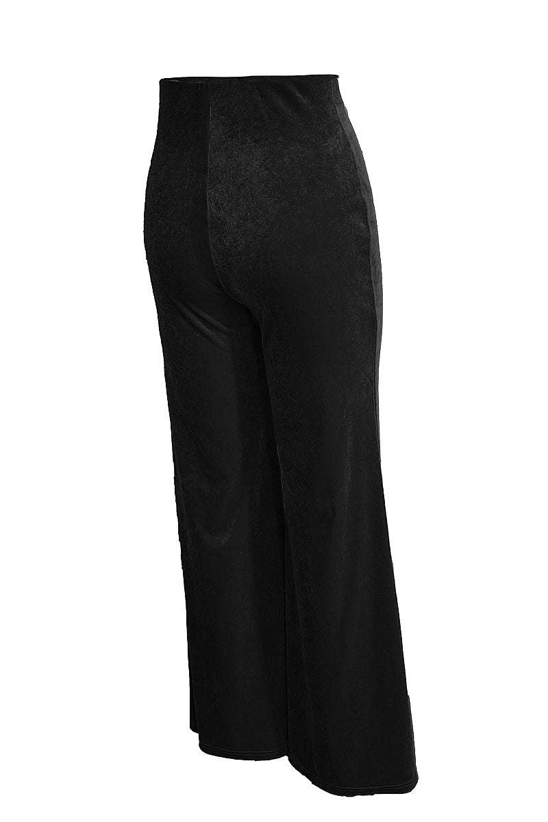 Fashionable Velvet Flared Pants for Women