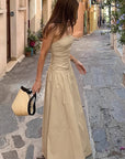 Chic Strapless A-Line Dress for Women