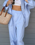 Trendy Solid Color Casual Set for Women