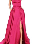 2023 New Long Bridesmaid Dress with Train