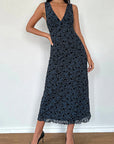 Summer Slim Fit V-Neck Floral Dress