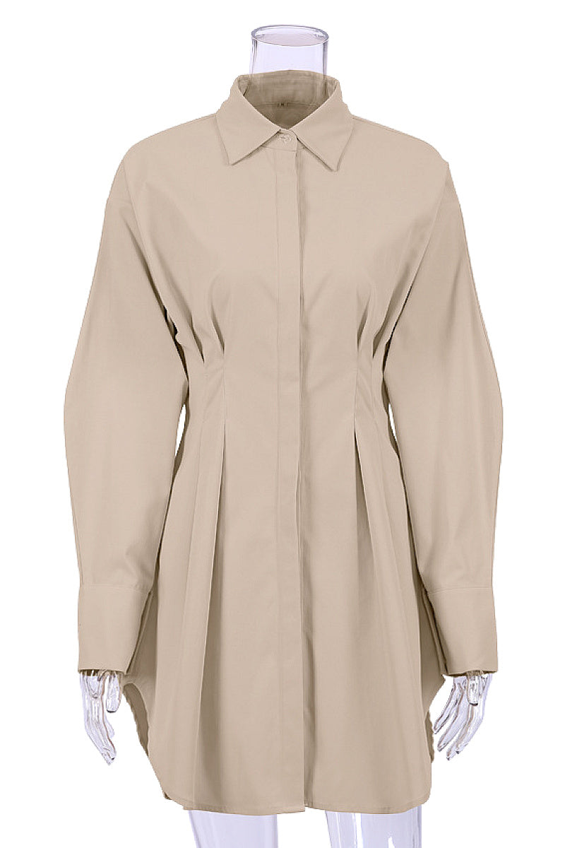 French Style A-Line Dress for Commuting