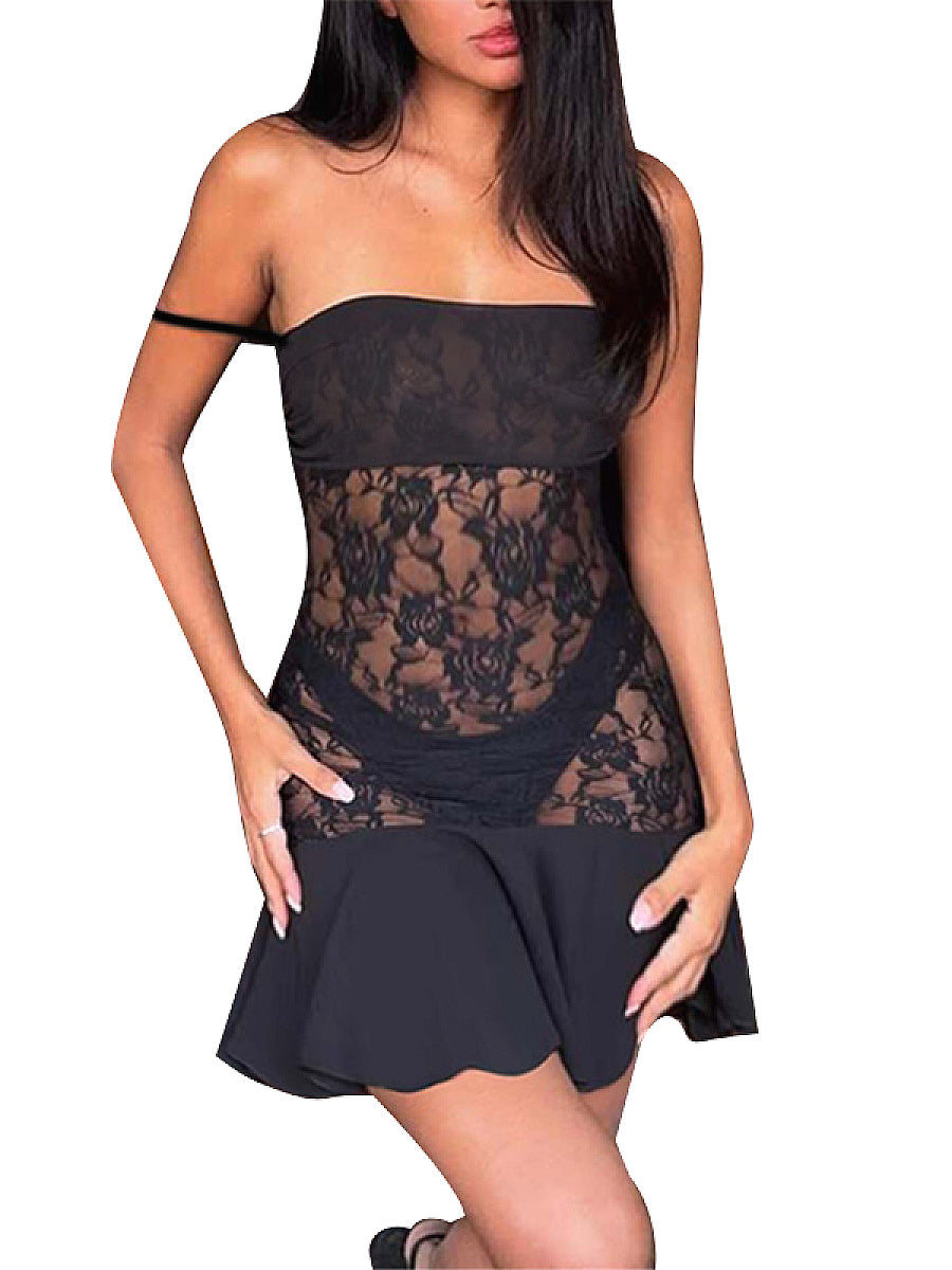 Sexy Lace Mini Slip Dress for Women