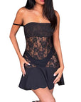 Sexy Lace Mini Slip Dress for Women
