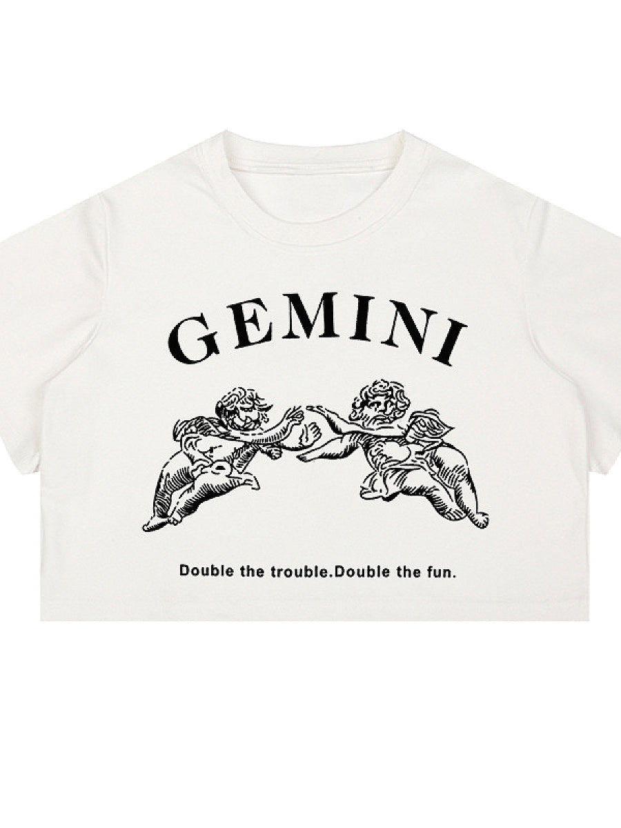 Trendy Short Sleeve Crop Top for Women