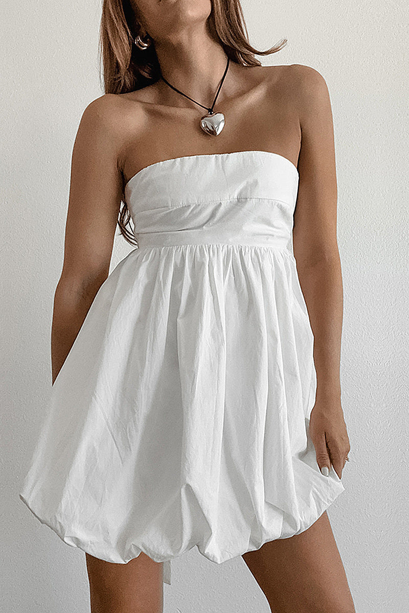 Elegant Simple White Dress for Summer