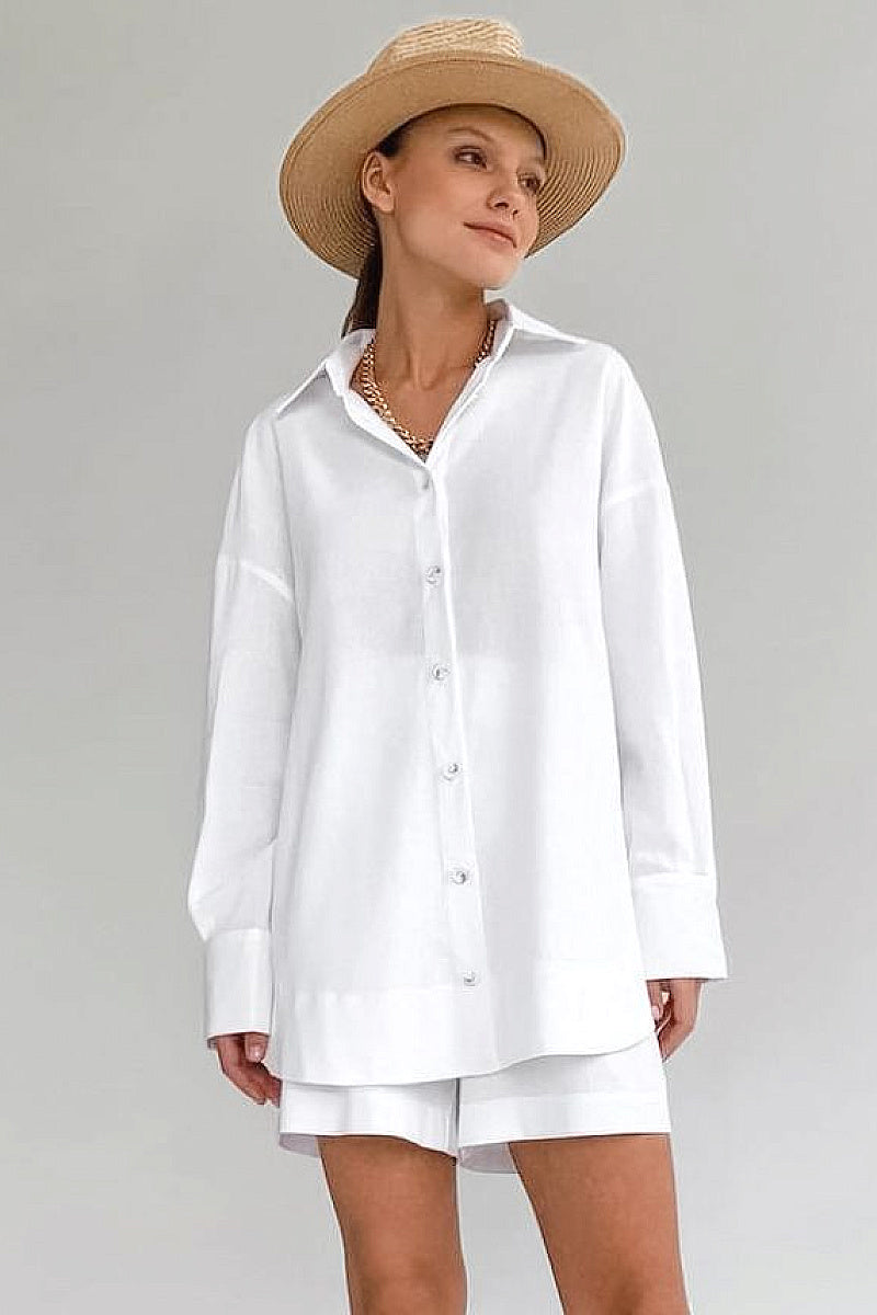 Casual Cotton Two-Piece Set for Women